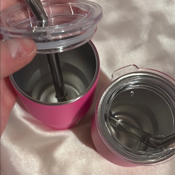 Pink Kids Tumbler with Straw - Picture 3 of 3